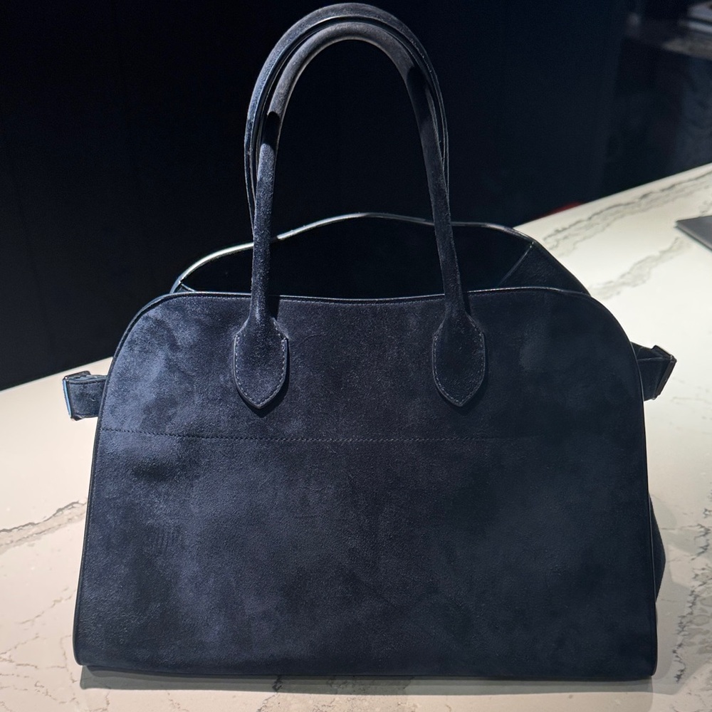 The Row Margot 15 Blue Suede
